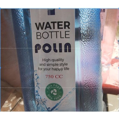 WATER BOTTLE POLIN/Botol Minum Plastik murah sport 750 ml