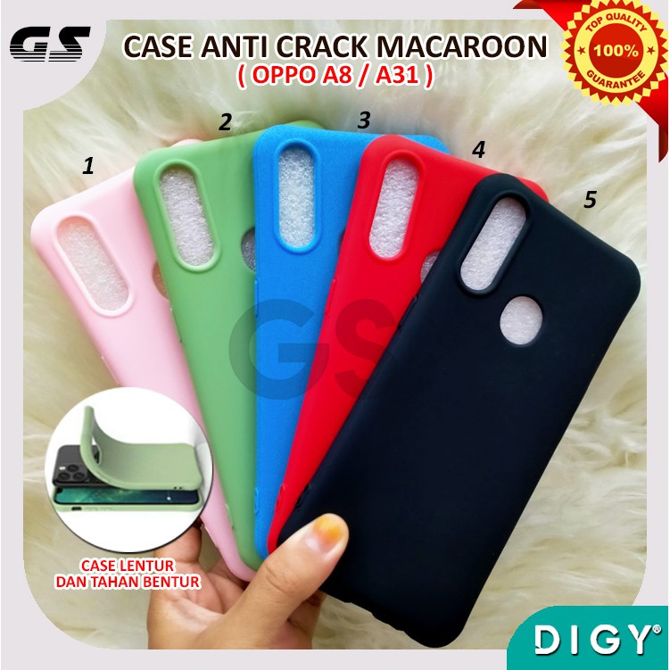 OPPO A53 A33 A32 A52 A72 A92 A8 A31 F17 F17 PRO RENO 4F A93 TPU Case Casing Anticrack Macaron Warna