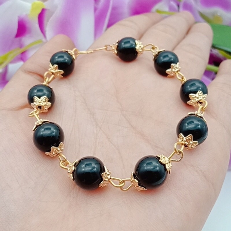 gelang wanita lapis emas permata giok terbaru star+