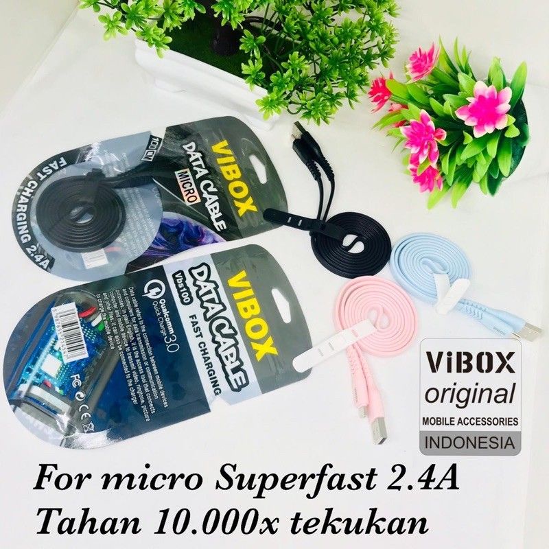 Kabel Data VIBOX USB MICRO 200CM Kabel Charger VIBOX USB Android Micro C 2M Kabel Casan VIBOX Android Micro 2Meter Fast Charging