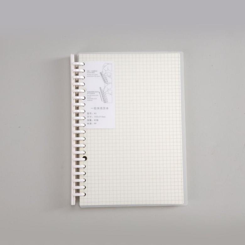 

[KODE T8Y0S] Binder Note Spiral Ring Model ( Garis, Polos, Dotted , & Grid ) A5 & B5 - 80 lembar