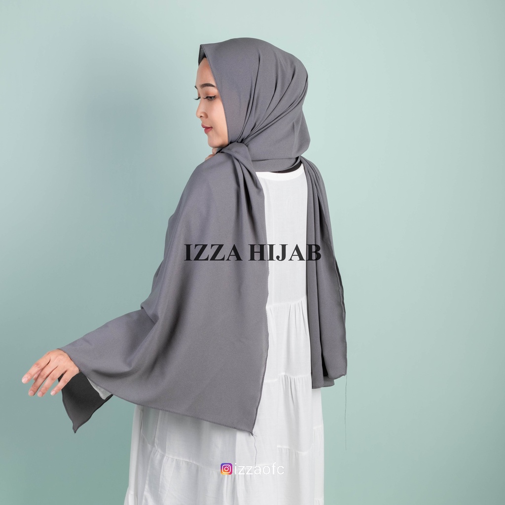 -/+(175cm x 75 cm) JILBAB HIJAB PASHMINA DIAMOND POLOS /PASHMINA SABYAN-Abutua size 175x75