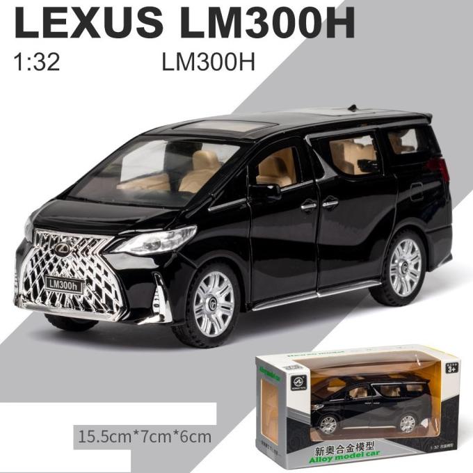 1/32 Lexus LM300H LM Diecast Mobil Miniatur Pajangan Toyota Alphard