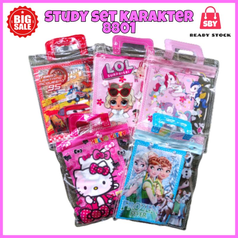

PAKET ALAT TULIS ANAK KARAKTER 8801 / SOUVENIR STUDY SET PENSIL