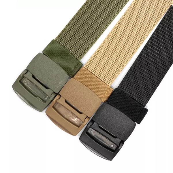 Ikat Pinggang Tactical Nylon Canvas / Sabuk Kanvas Pria Wanita Import / Tactical Army Men Belt Buckle / TS-81