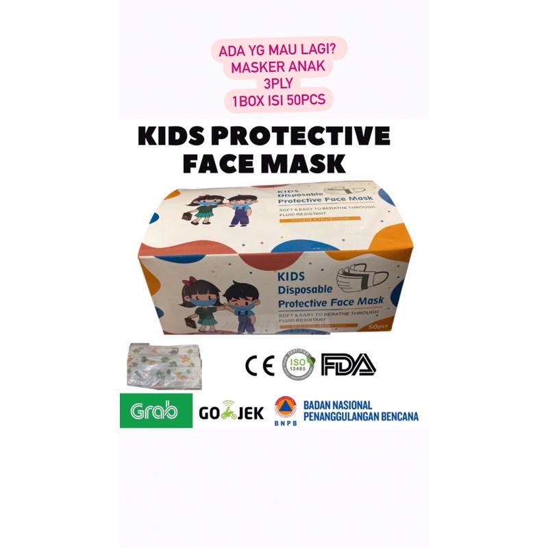 masker anak 3ply/masker medis anak