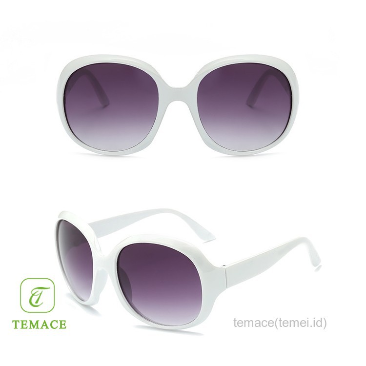 Kacamata Wanita Model Asimetris Polygonal rimless Warna Transparan