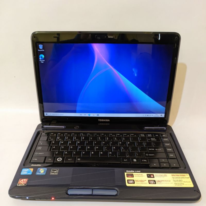 laptop desain Toshiba  satelite l645 - core i5 - ram 8gb - Vga Ati Radeon hd