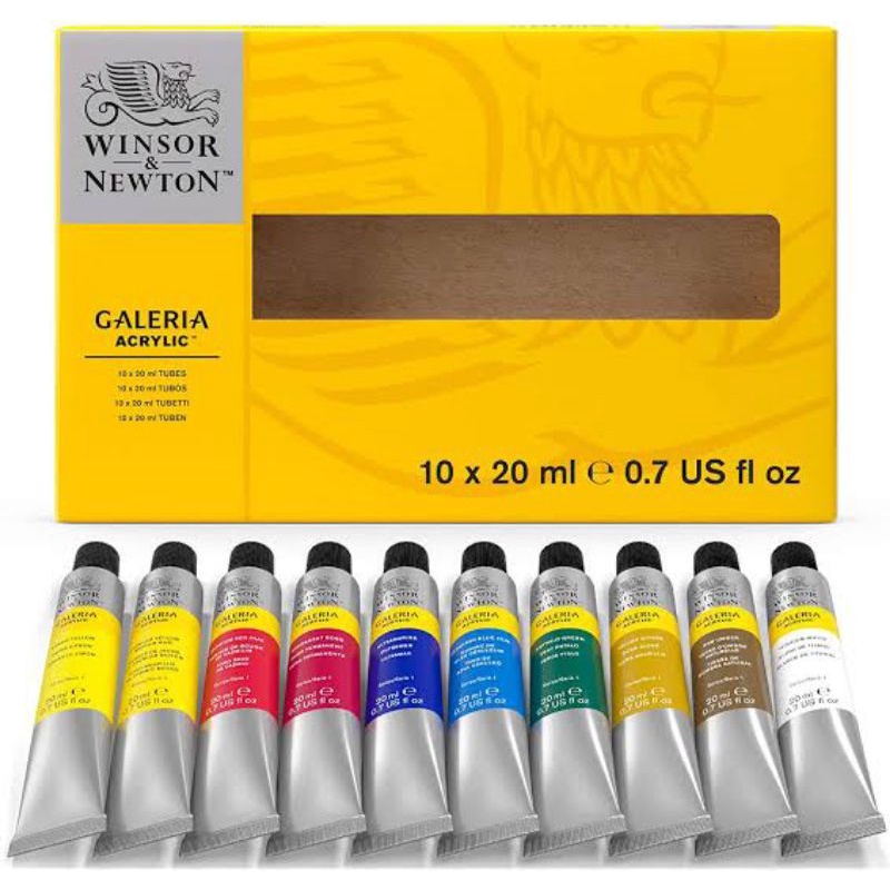 

Cat Akrilik Galeria Acrylic Colour Tube Set 10 x 20 ml Winsor & Newton