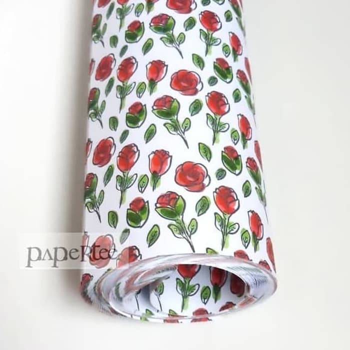 

eq126 Kertas Kado Bunga Mawar Wrapping Paper Craft