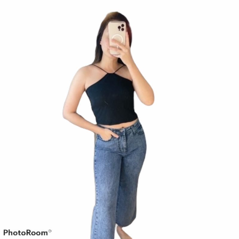 (Pink.FashionShop)Tanktop fashion wanita Crop top | Atasan Model silang pakaian dalam wanita-1