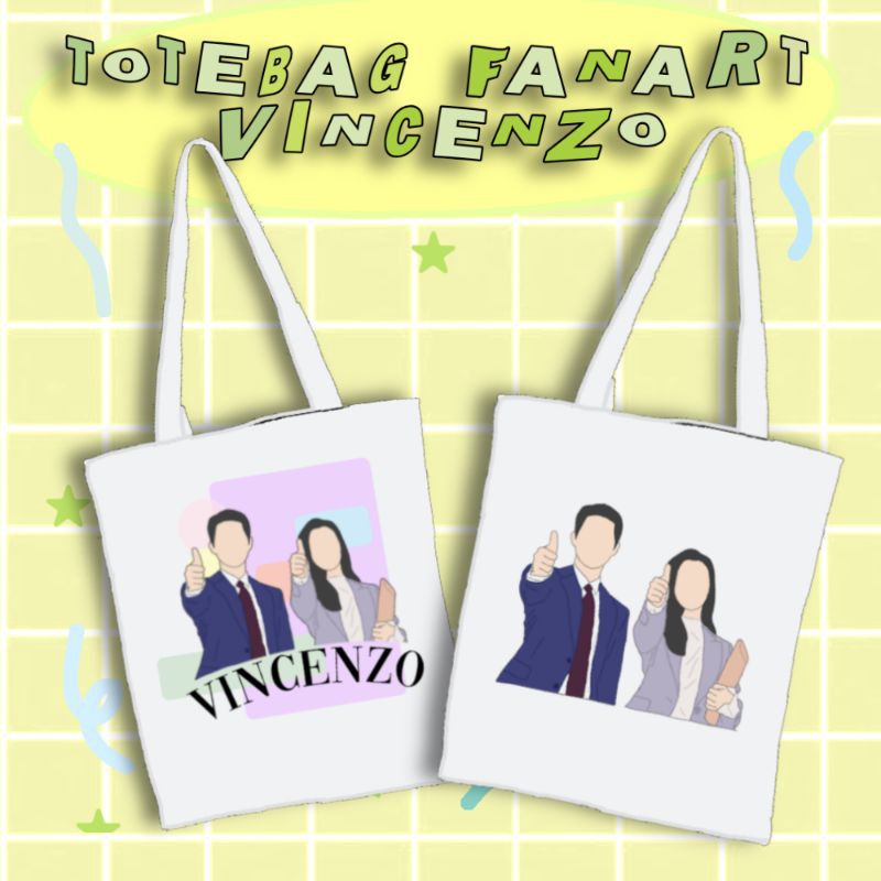 VINCENZO TOTEBAG FANART || VINCENZO FANKIT  || KDRAMA KIT