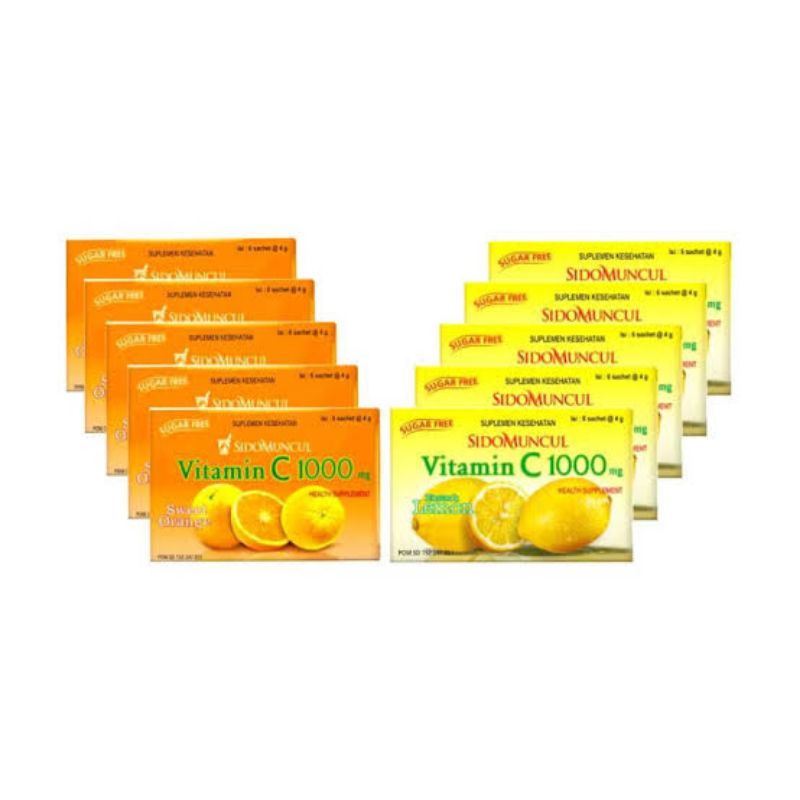 Sidomuncul vitamin C 1000 lemon / orange per box