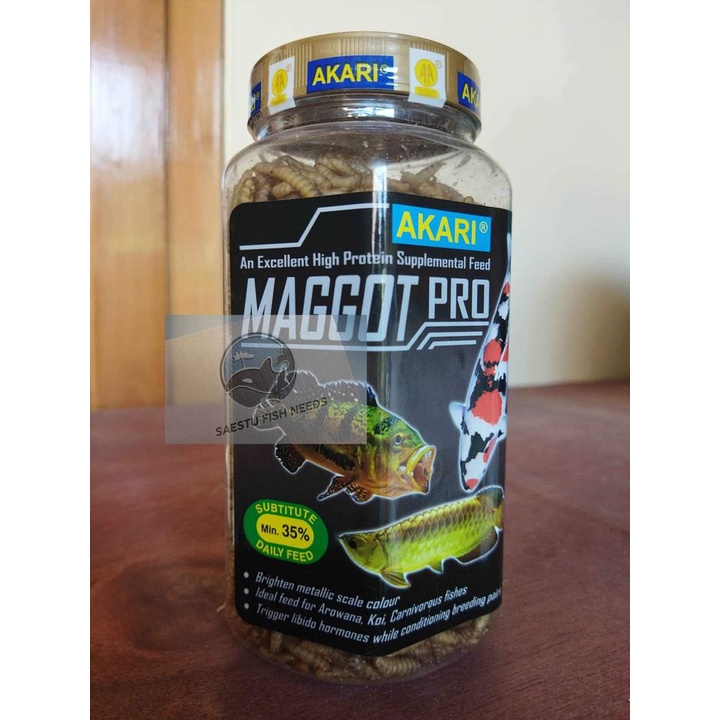 

Maggot Akari Pro 130Gr Pakan Ik4n Protein Tinggi