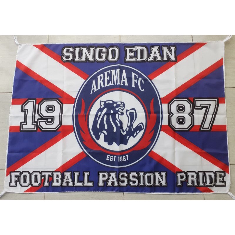 BENDERA AREMA FOOTBALL PASSION PRIDE