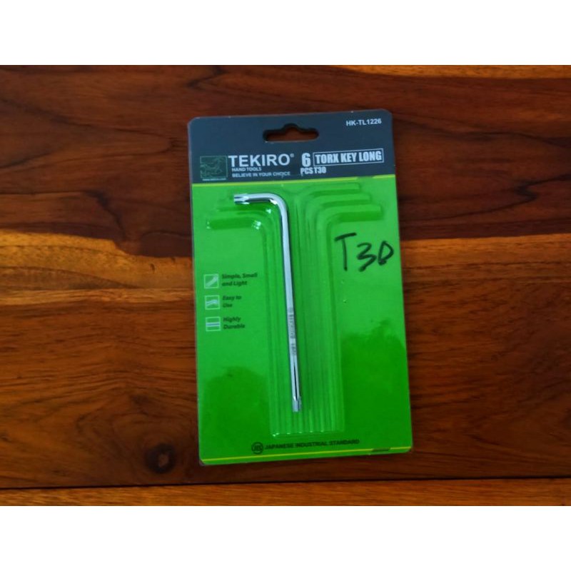 Tekiro kunci L bintang ukuran T30