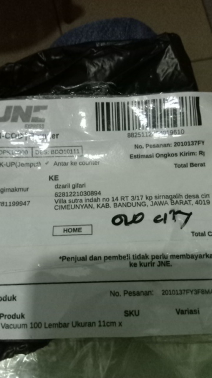 Plastik Vacuum 100 Lembar Ukuran 11cm X 16cm / Packaging Kemasan Vacum 11 Cm X 16 Cm Vaccum Sealer