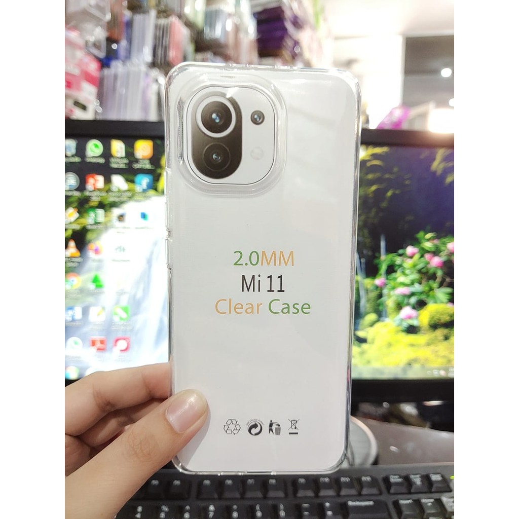 Soft Case OEM Transparan Xiaomi Mi 11 6.81 Inchi Clear Ultra Thin TEBAL 2.0mm SUPER CLEAR