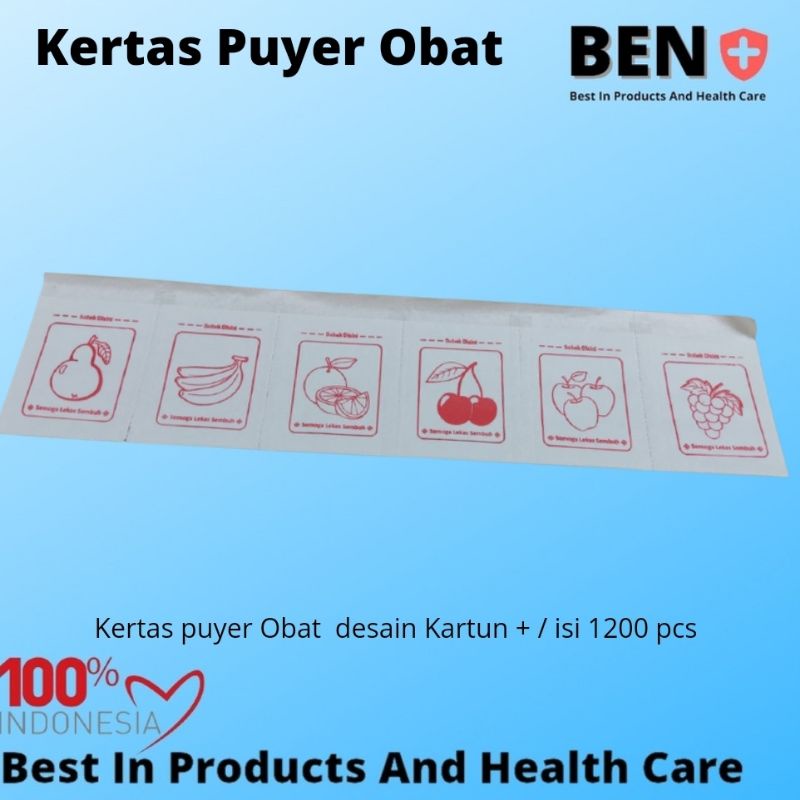 Kertas Puyer Karakter Buah