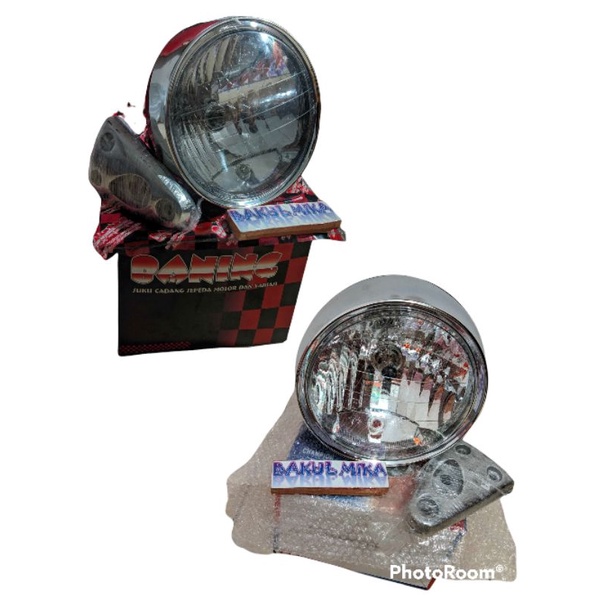 Lampu depan tiger revo dan megapro dengan reflektor autopal