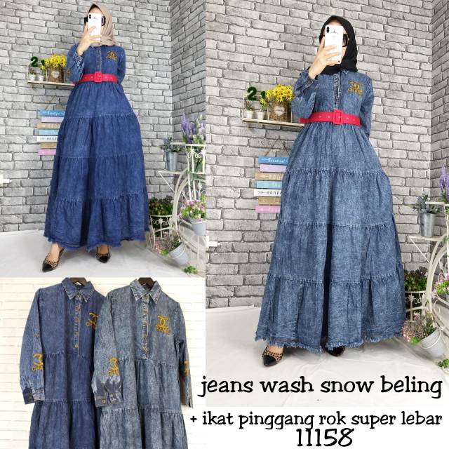 Gamis jeans chanel