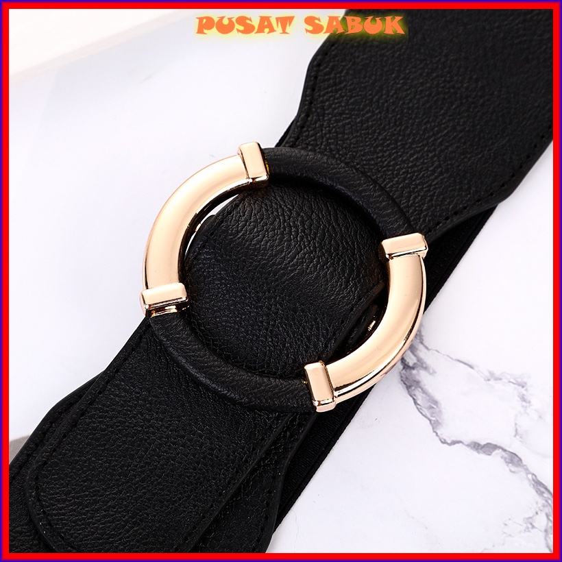 Belt Gesper Sabuk Wanita Obi Besar Karet Women Ikat Pinggang Fashion Elastis Korea Cewek Cantik Oby Jumbo Hitam Kekinian Mewah Impor Murah Grosir Corset Gasper Pesta Korset Ekslusif Gratis Ongkir Cod Jakarta Surabaya