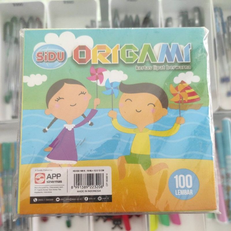 

Kertas lipat ORIGAMI SIDU ukuran 12x12cm isi 100sheet