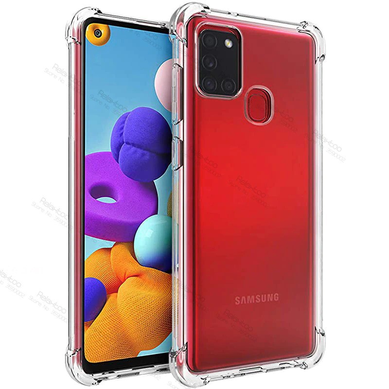 Case Samsung Galaxy A21S Softcase Samsung A21s Shockproof Anticrack Transparant Case