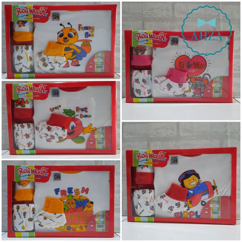 AHZA RELIWEAR BABY SET OBLONG KANCING PUNDAK