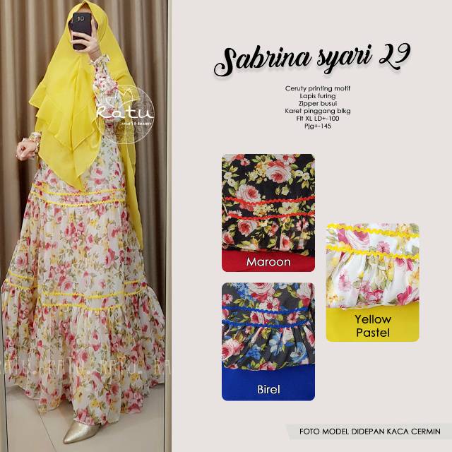 Gamis Sabrina Syari#29 by Ratu Hijab