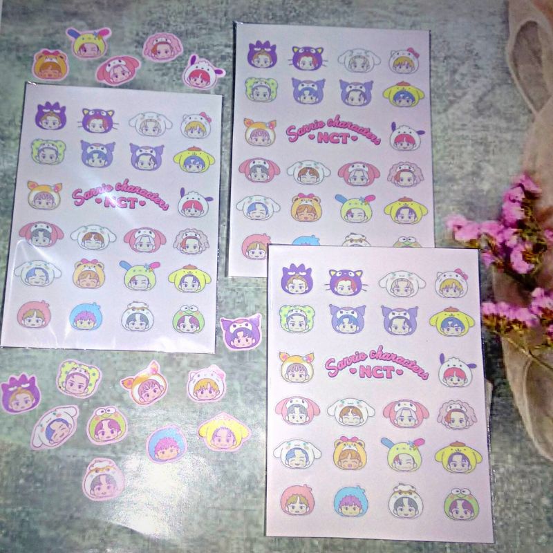 

STICKER PACK CHARACTERS SANRIO X NCT