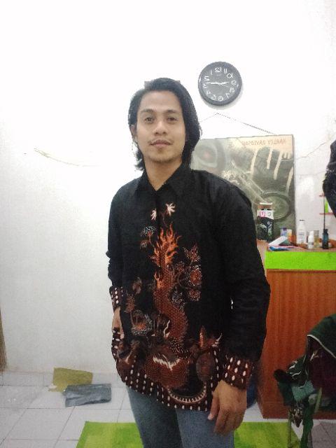 Bswart Batik Hrb026 Kenongo Hem Pendek Padi Pekalongan M L Xl Batik Pria Murah Modern Grosir Batik