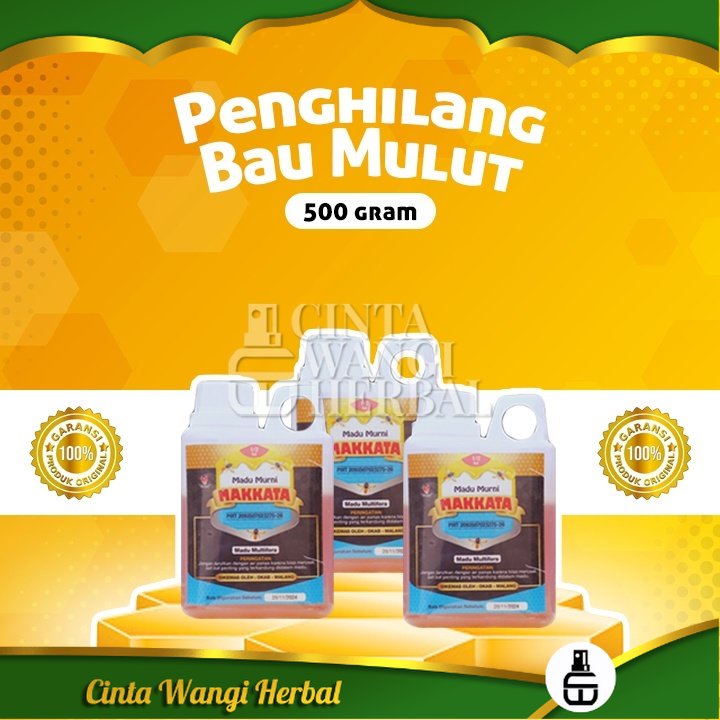 

PENGHILANG BAU MULUT DAN NAFAS MADU MAKKATA Permanen Mengatasi Masalah Tenggorokan 500 gram Cinta wangi herbal
