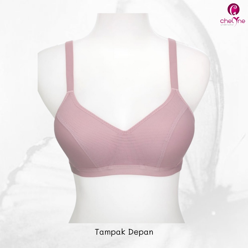 BH Chelyne Seamless Lycra B718 Premium Full Cup Sport Bra Polos - Big Size Daily Bra