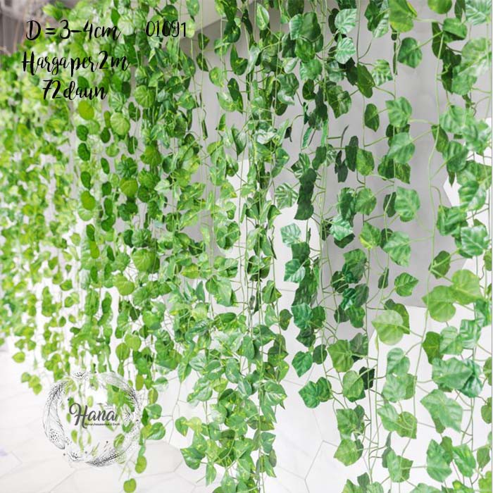 Daun anggur plastik / daun anggur rambat ivy artificial/daun dekor