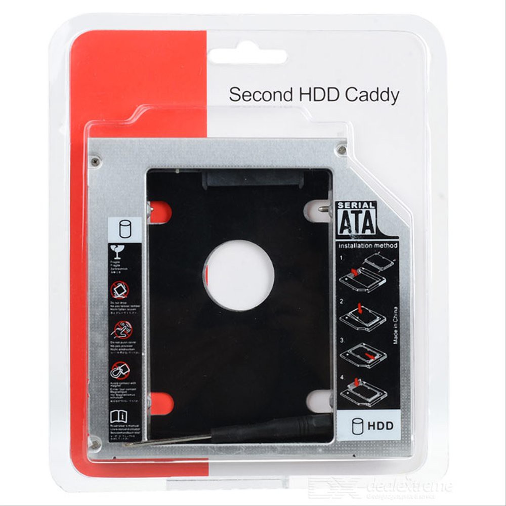 Caddy SSD HDD 2.5&quot; Slim 9.5mm SATA to SATA DVD Slot Hardisk