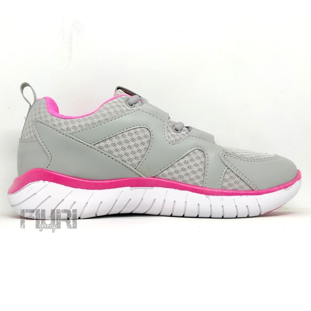 FIURI - ANDO ORIGINAL - VIU 37-40 ABU-ABU PINK - SEPATU SNEAKERS SPORT KANVAS SOL KARET ANAK PEREMPUAN - SEPATU KETS FASHION TRENDY WANITA DEWASA - SEPATU OLAHRAGA LARI FITNES SENAM KERJA KULIAH BERTALI CEWEK MURAH PROMO DISKON BONUS KAOS KAKI