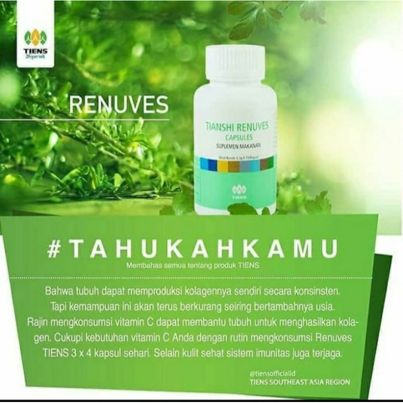 TIANSHI RENUVES CAPSULES (150Kapsul)