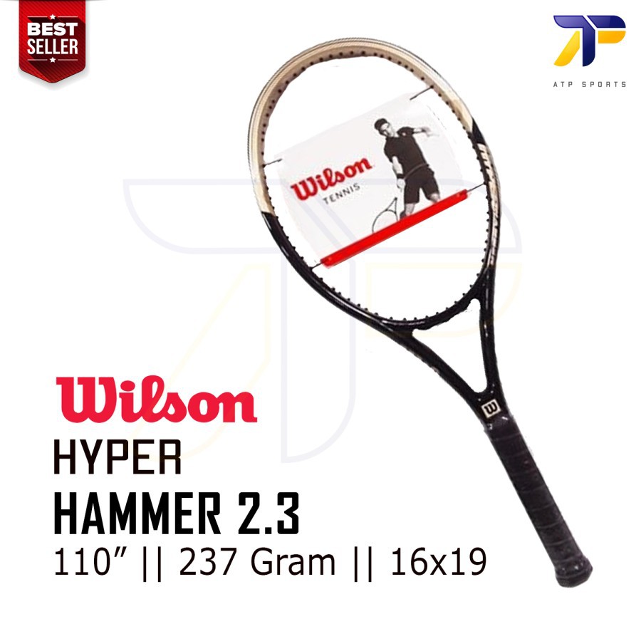 Raket Tenis Tennis Wilson Hyper Hammer 2.3 2021 110 237 g  Black Gold