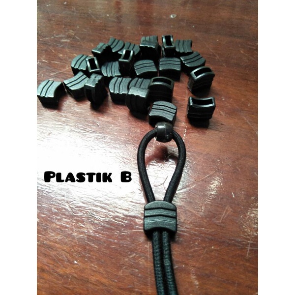 STOPER BESI | ADJUSTER STOPER TALI LUBANG DUA ADJUST SPACER STOPER SLIDE TALI LUBANG DUA PARACORD PRUSIK