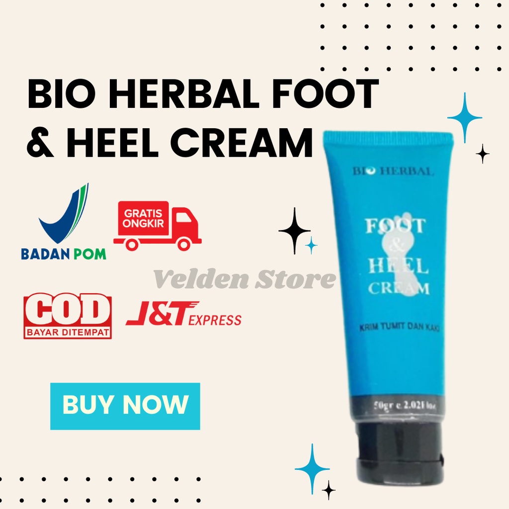 Bio Herbal Foot &amp; Heel Cream / Foot Cream Kaki Pecah Pecah, Kapalan Dan Kering Penghalus Tumit Kaki Ampuh Original BPOM