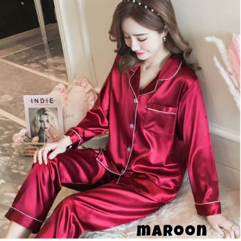 PIYAMA SATIN PP REALPICT/PAJAMAS PP LD104-106CM /RONDOM WARNA SALE