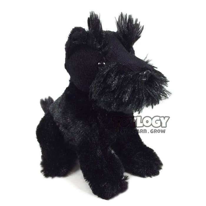 MIN-194 Boneka Anjing Hitam Scottish Terrier Dog Stuffed Plush Doll 6 inch