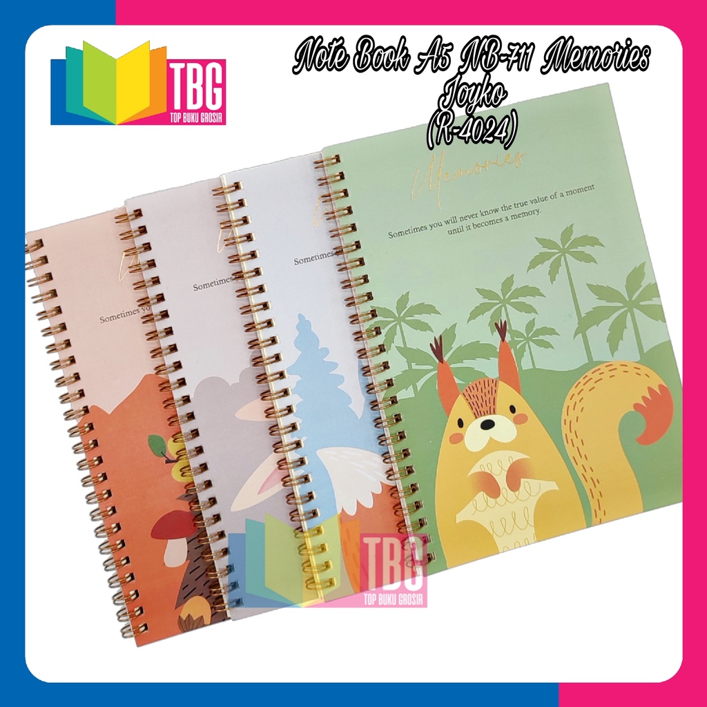

1PCS NOTEBOOK A5 NB-711 MEMORIES JOYKO/ AGENDA/ BUKU CATATAN/ BOOK SPIRAL/ DIARY (R-4024)