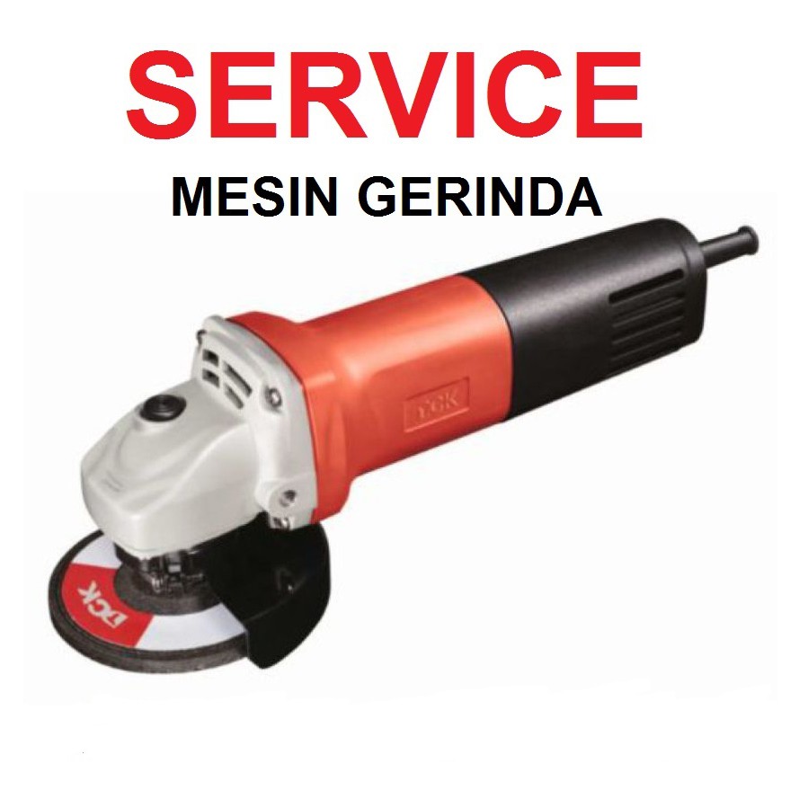 Service Mesin Gerinda 4 inch - Ganti Armature-Saklar-Gear-Bearing