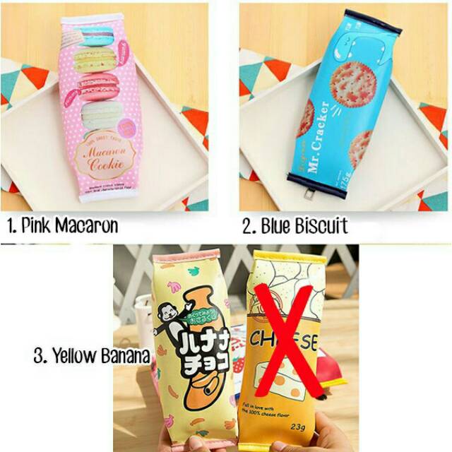 

Tempat pensil Biscuit/snacks/tempat pensil kekinian