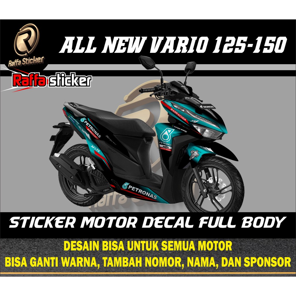 decal Vario new facelift 125-150 petronas Decal Sticker all new Honda VARIO 150-125 Petronas full