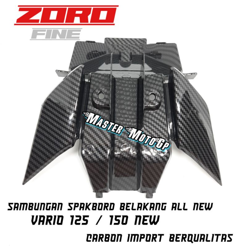 sambungan spakbord belakang vario 125 - vario 150 karbon cover fender rear lower vario125/150 carbon