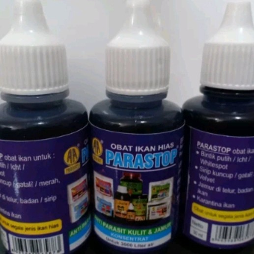 parastop 30 ml obat ikan hias anti parasit kulit dan jamur