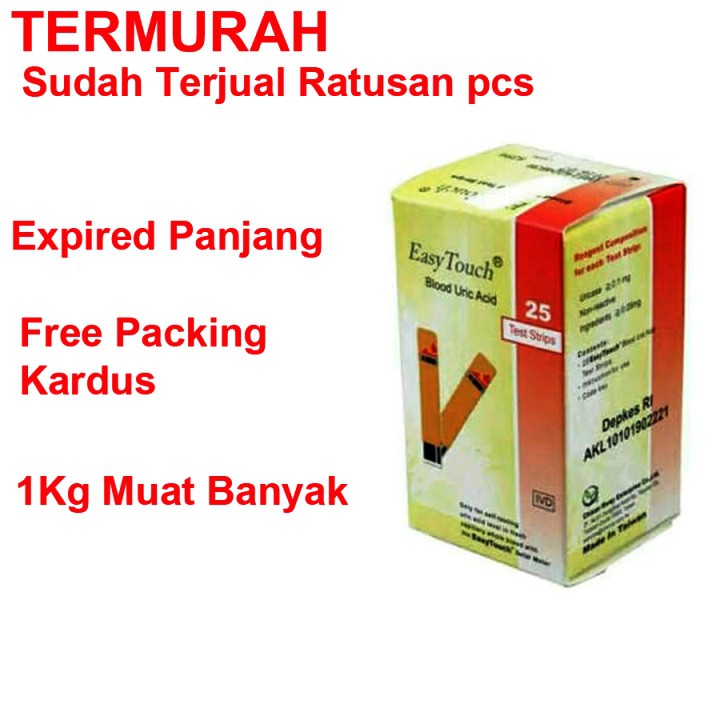 EXP PANJANNGGG Strip Asam Urat Urid Acid Easy Touch Refill